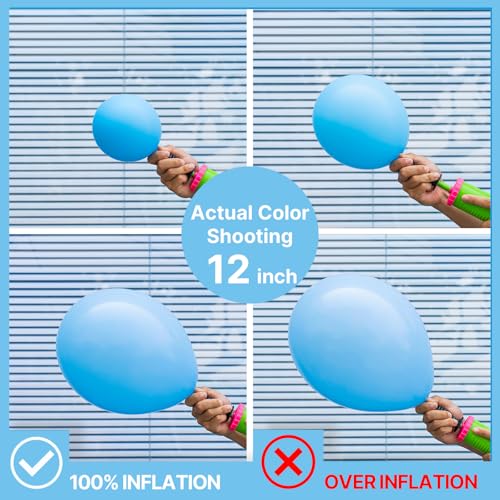 Image of PartyWoo Light Blue Balloons 50pcs Baby Pastel Blue Color 12 Inch | Balloons for Baby Shower Wedding Gender Reveal Graduation Mermaid Birthday Pool Anniversary Beach Party Decorations Blue-Y20
