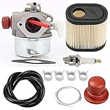 Hilom 640271 640303 640350 Carburetor with 36905 Air Filter Spark Plug & Gasket for Tecumseh LEV100 LEV105 LEV120 LV195EA LV195XA Toro Recycler Lawnmowers Engines