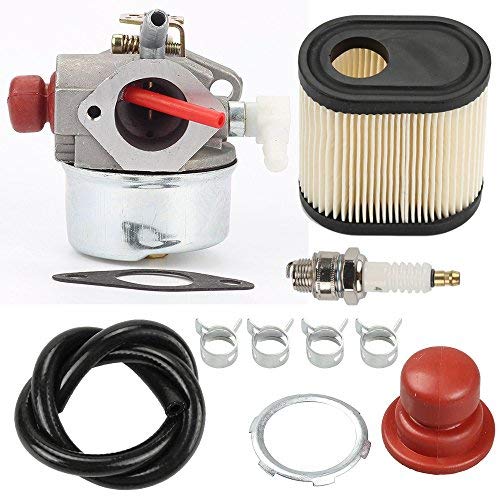 Hilom 640271 640303 640350 Carburetor with 36905 Air Filter Spark Plug & Gasket for Tecumseh LEV100 LEV105 LEV120 LV195EA LV195XA Toro Recycler Lawnmowers Engines
