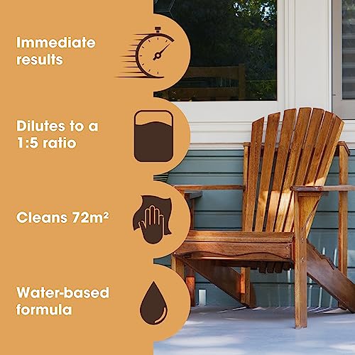Furniture Clinic Teak Cleaner | Extract Dirt Build-Up From Outdoor Furniture | Wood Cleaner | Makes 3 Liters Of Solution #TOP5