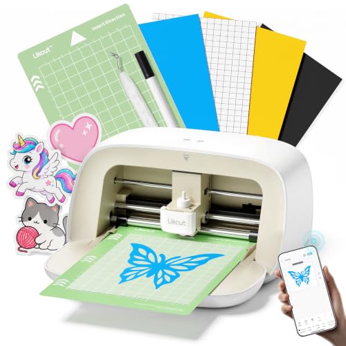 Likcut S501 Vinyl Cutter Machine, AI Sticker Cutter, 4.5' Wide Cutting