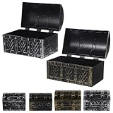 Coffre de pirate – ce modèle de coffre au trésor est idéal comme décoration intérieure et peut créer une ambiance artistique ; mini coffre au trésor comme cadeau d’invité