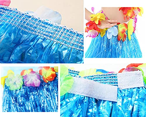 Set de 5 faldas hawaianas de pasto para niñas miniatura 4