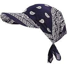 Women's Headscarf Scarf Cap Hats for Hair Loss with Umbrella Bandana Cap Summer Folding Retro Style Sun Hat Visor Cap Anti-UV for Golf Tennis Baseball Hat