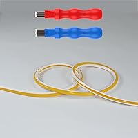 Vista 9 de JARBIH Cubierta de tira de luz LED flexible de neón separada, 16.4 pies 0.236 in sin desgaste, cubierta de difusor de silicona flexible con 2