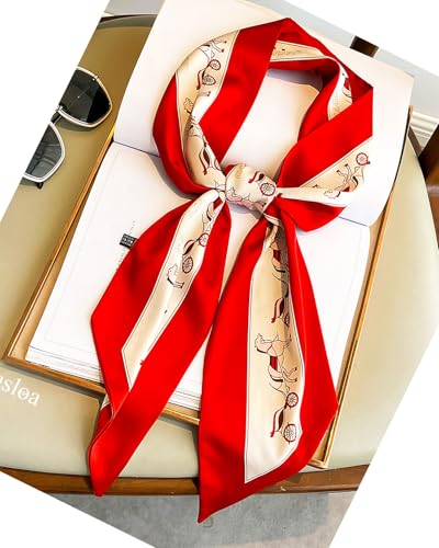 Purse Scarf For Handbags Head Scarves For Women's Hair Bags Scarfs Long Skinny Scarves Fashion Silky Headbands Accessories4