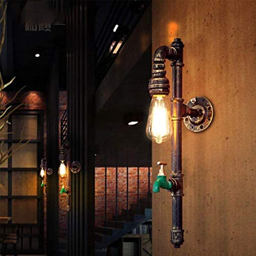 Applique industrielle tuyau d'eau rétro pour éclairage vintage de bar et couloir