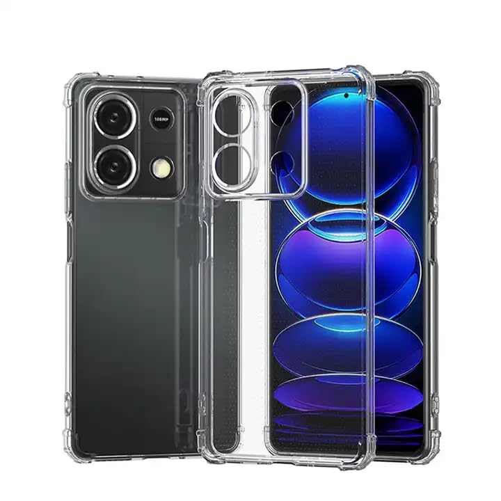 Image of for Redmi Note 13 5G Case, Redmi Note 13 5G Phone Case Clear Transparent Reinforced Corners TPU Shock-Absorption Flexible Cell Phone Cover for Redmi Note 13 5G - Transparent