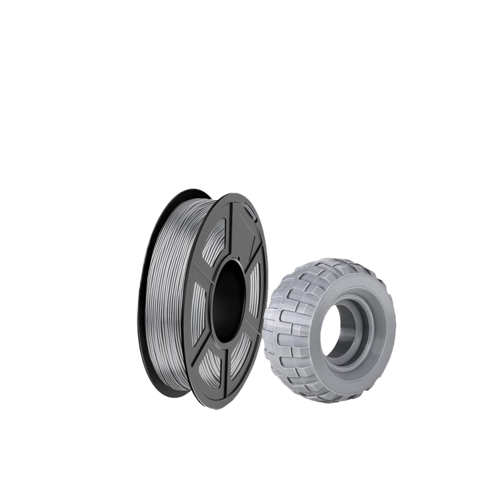 Filamento TPU 1,75 mm 95A Gris 250 g for impresora(TPU Grey 1000g)