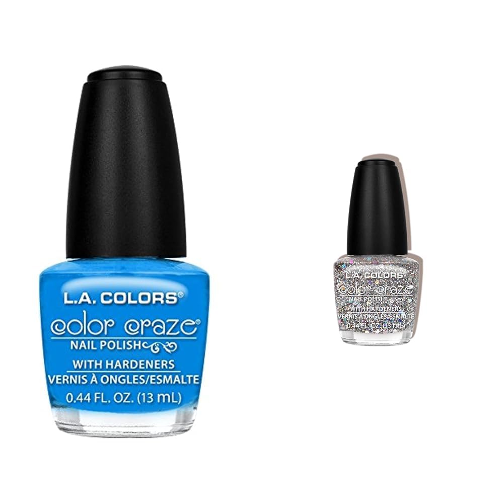 L A COLORS Craze Nail Polish Aquatic 0 44 Fl Oz Color Craze Cocktail 0 44 fl oz