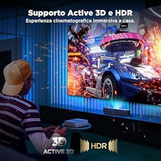 NothingProjector Schermo per proiettore, telaio fisso da 120” 4K Ultra HD 16:9, ALR anti-luce ambientale, CLR anti-luce da soffitto, schermo di proiezione a parete per proiettori a focale ultra corta