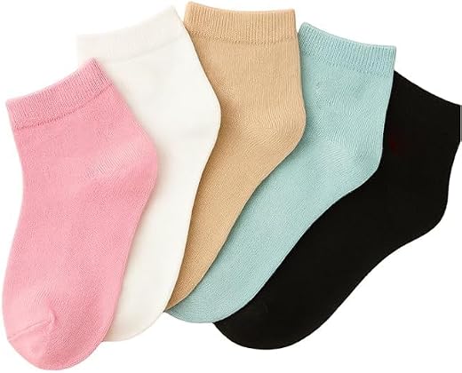 Premium Women Ankle Socks Combo Pack | Soft Cotton Low Cut Socks for Girls &amp; Ladies | Breathable, Stretchable, Sweat Absor...