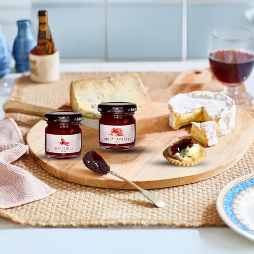 Luxury Cheese & Chutney Mini Hamper Gift Box with Smoked Cheese Truckle 200g, Spicy Tomato Relish, Hot Chilli Jam & Savoury Crackers – Artisan Board Set, 4x Gourmet Treats, Sharing Platter - Image 5