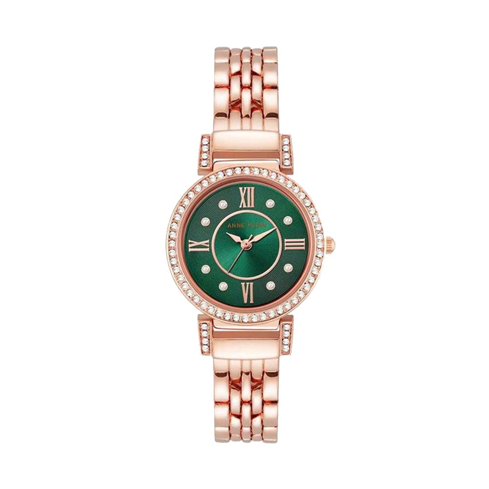 Anne Klein Quartz Analog Green Dial Metal Strap Watch for Women-AK3908GNRG (B0B183ZGZF) Amazon Price History, Amazon Price Tracker