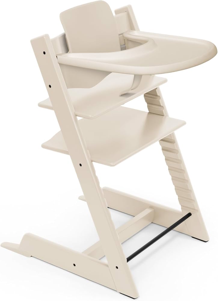Stokke Tripp Trapp High Chair (Vanilla White) with Stokke Tray