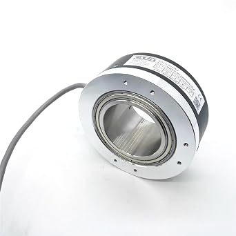 CALT GHH100-50G High Precision Elevator 50mm Hollow Shaft Rotary Encoder 100mm Shell Out Diameter A B Z Signals Apply to Tractor CNC Machine (500P/R, Line Driver Output)