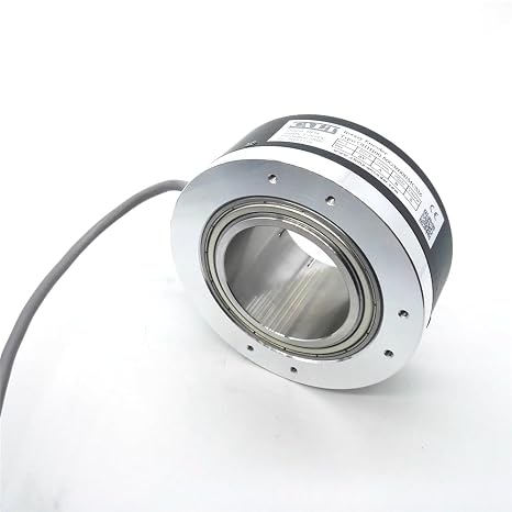 CALT GHH100-50G High Precision Elevator 50mm Hollow Shaft Rotary Encoder 100mm Shell Out Diameter A B Z Signals Apply to Tractor CNC Machine (500P/R, Line Driver Output)