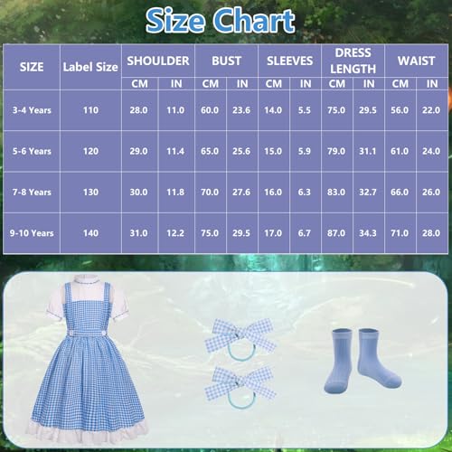 Vestido azul para niña disfraz de princesa miniatura 6