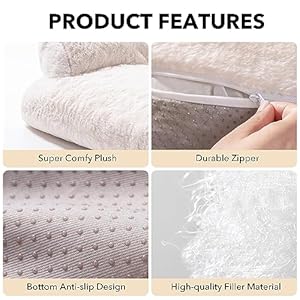   Pet-Bed-for-Medium-Small-Cats-and-Dogs-Washable-Puppy-Sleeping-Bed-Cat-Couch-Pet-Sofa-Bed-Soft-Calming-Cat-Sofa-Beds-for-Indoor-Cats-Anti-Slip-Bottom-White