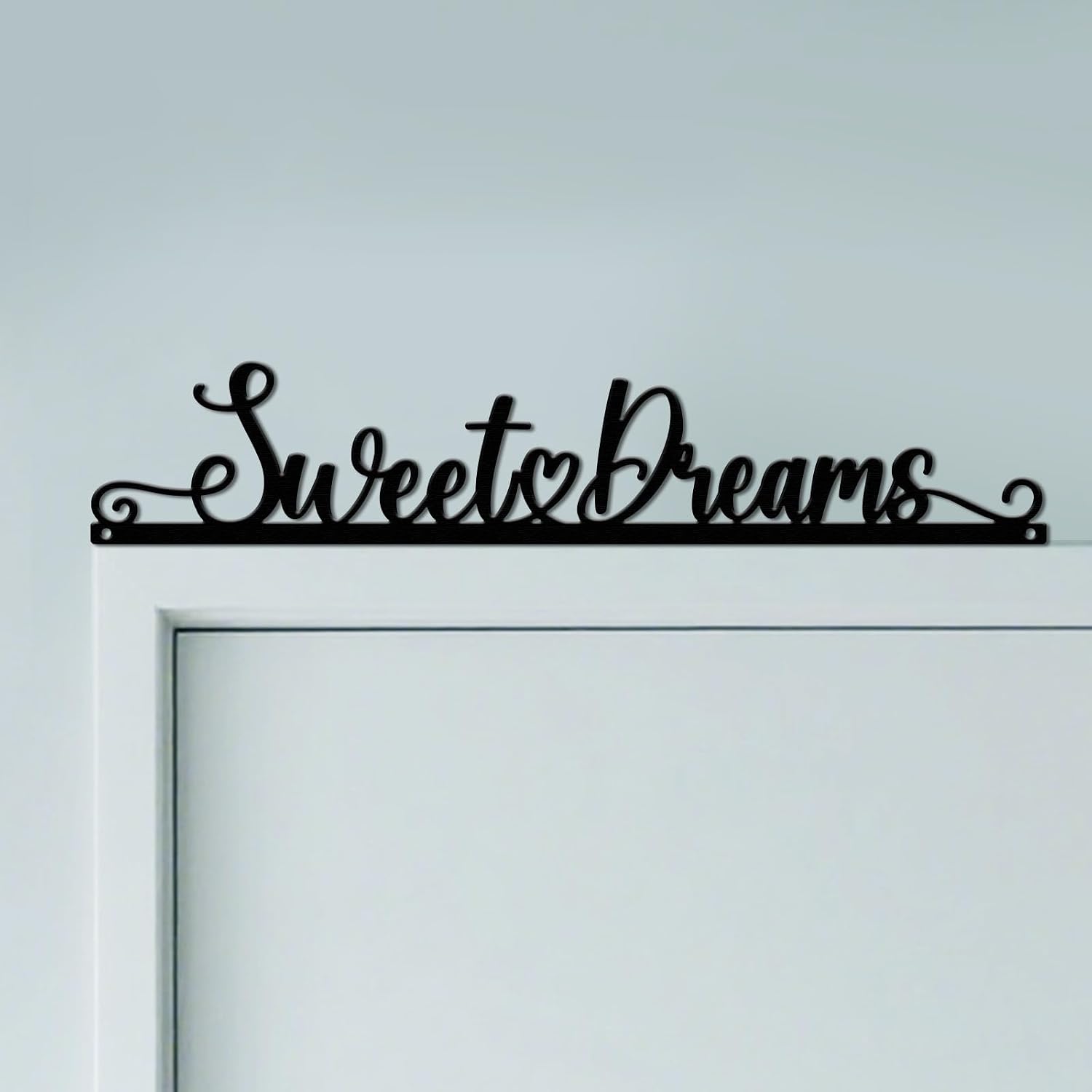 CUTHOLLOW Sweet Dreams Door Topper Sign Metal Wall Art Decor