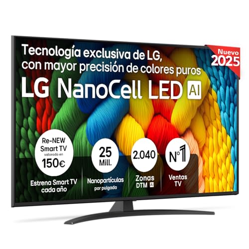 LG TV AI NANO81 (2025) 55 Zoll NanoCell UHD 4K - 55NANO81A6A – Ansicht 1