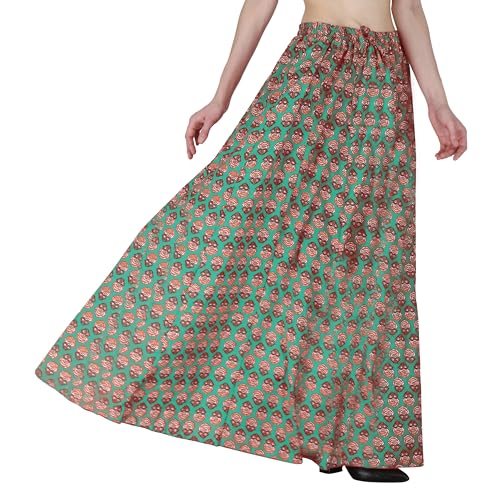 Image of Sttoffa Cotton Printed Women Wear Maxi Long Skirt 40 inch inch Full Length