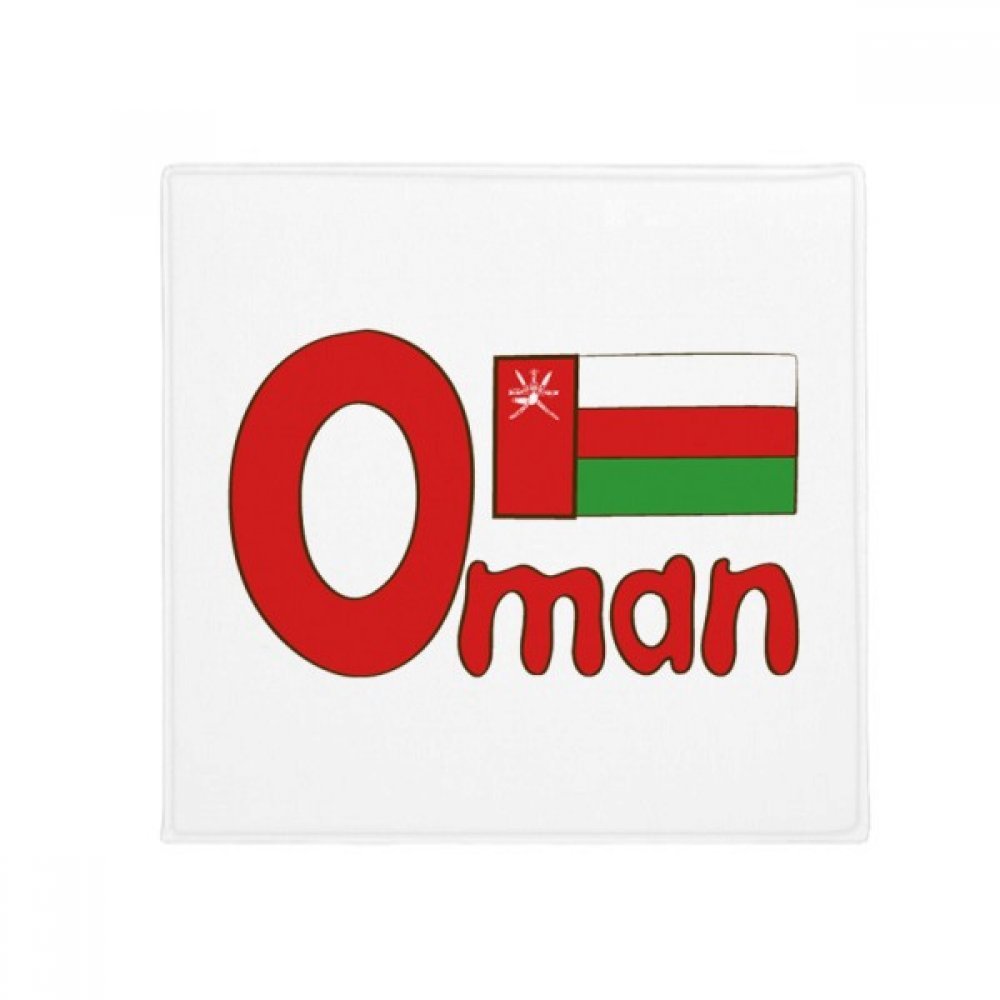 Tapis cadeau Oman motif drapeau national idée décoration originale 60cm