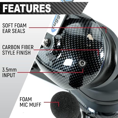 Rugged Radios H41 Behind The Head Headset for Racing Radios Industrial Electronics Features Noise Reduction Volume Control 5 Pin Connection for Handheld Radio Walkie Talkie Jumper Cable
