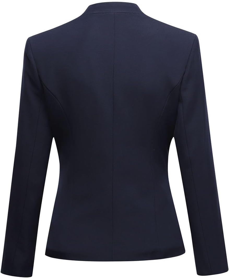 YUNCLOS Women's Business Office 1 Button Blazer Jacket and Pants Suit Set - Image 4