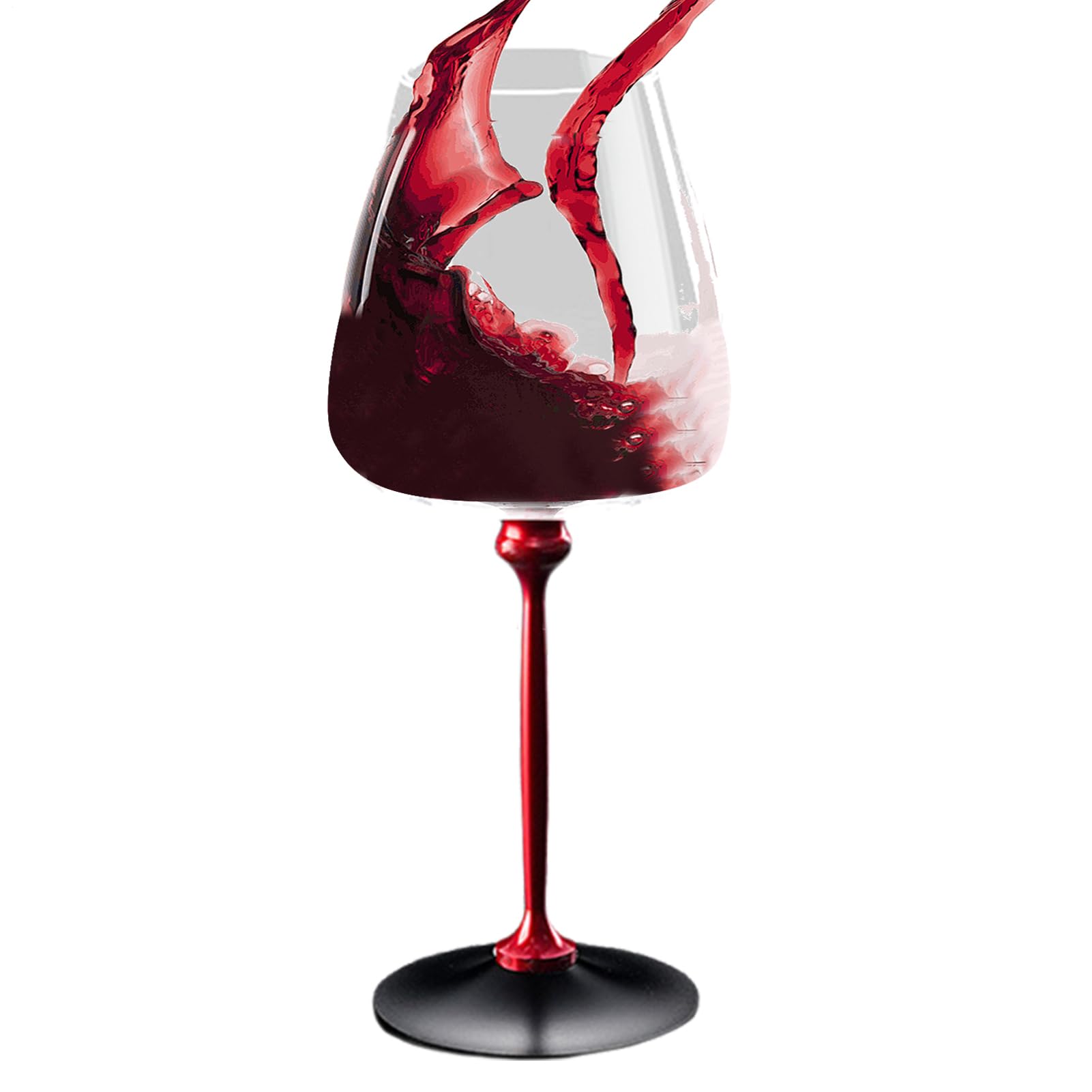Verres à vin élégants et porte-verres roulant ergonomique pour cocktail extérieur