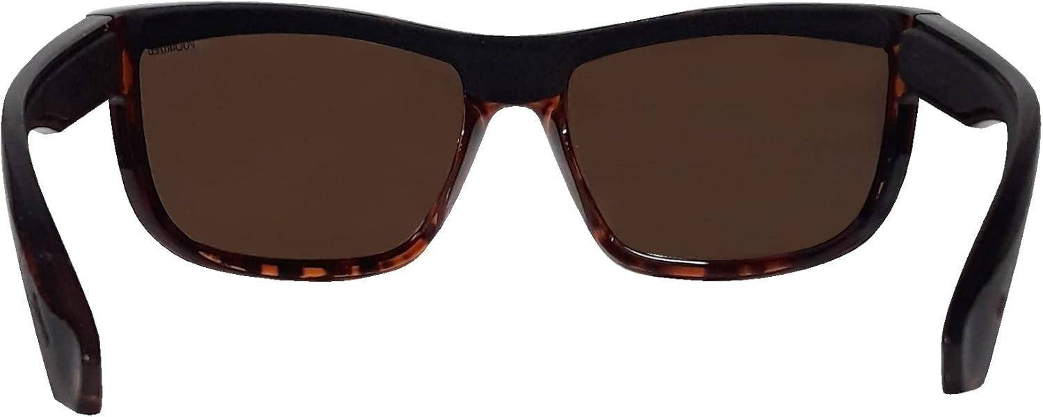 BOMBER Sunglasses - Hub Bomb Shiny Tortoise Frm/Brown Polarized Lens/Black Foam