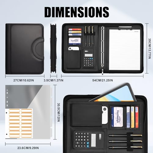Padfolio A4 chic et trieur de documents pour cadres et professionnels - 6