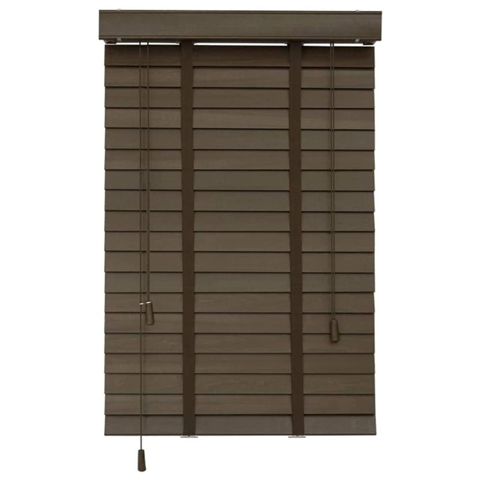 Real Wood Blinds 100x200cm Dark Oak - Wooden Blinds for Indoors, Heat Insulation and Blackout - Horizontal Blinds for Windows, Perfect for Office Decoration