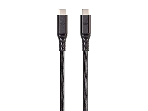 Monoprice Durable USB 3.2 Gen 2 Tipo-C Datos y Power Kevlar reforzado Nylon Braid Cable - 3.3 ft - Rojo 5A100W - AtlasFlex Series