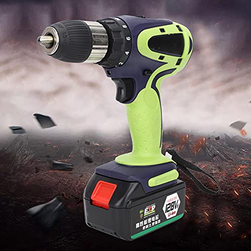 Schlagbohrmaschine, leistungsstarke Akku-Bohrmaschine mit 0–800 U/min für Keramik für Holz für Aluminium für Eisen für… – Bild 5