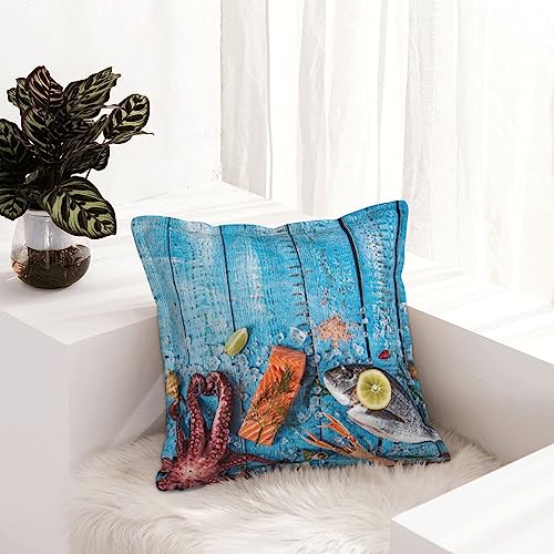 Housse de coussin extérieur en cuir imprimé pour canapé et lit usés