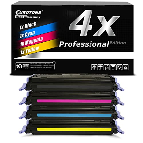 EuroPro 4X Toner Compatible para HP Color LaserJet CM1015 CM1017 reemplaza Q6000A 03A 124A