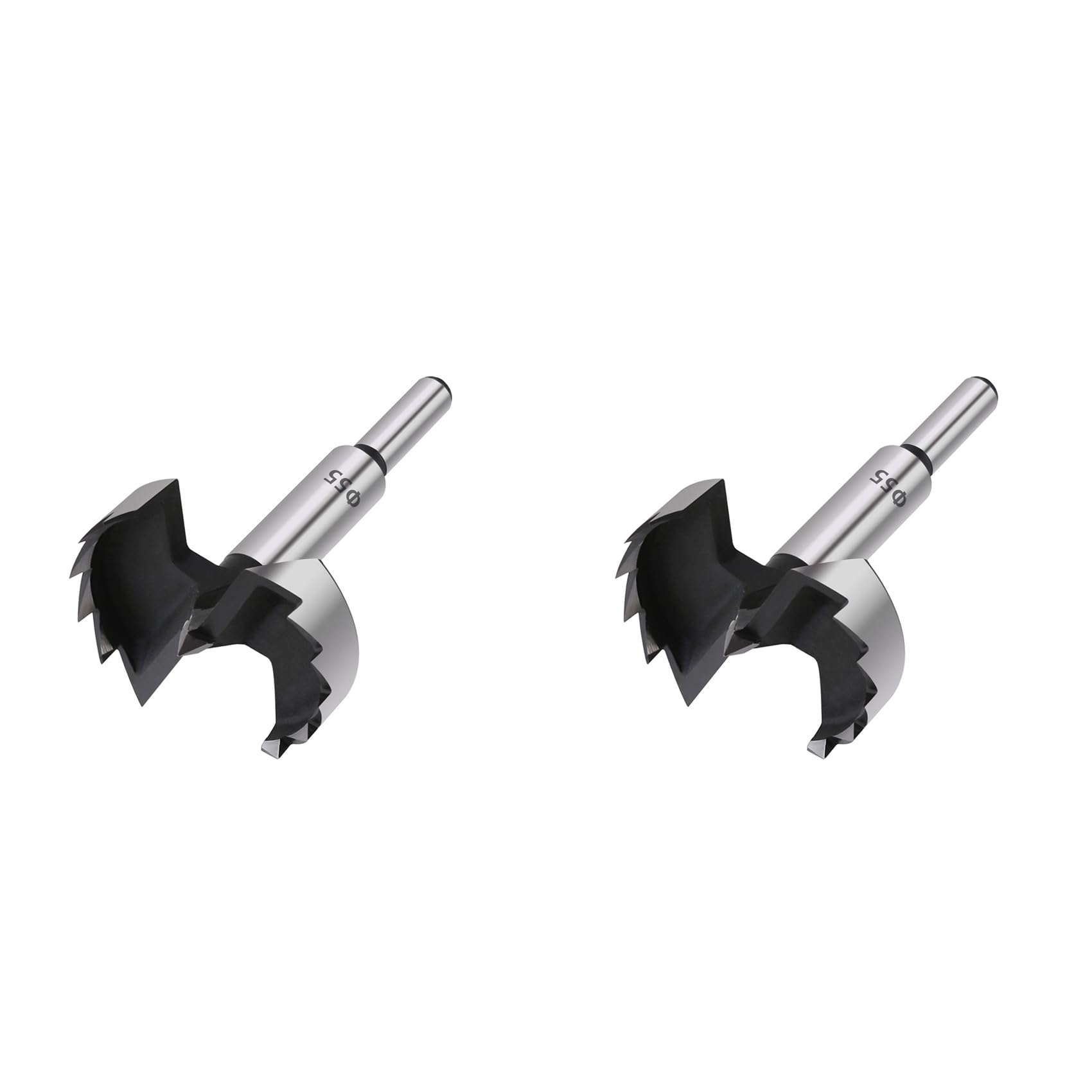 Jnchdghwa As Shown 2X Drill Bits 55Mm Woodworking Hinge Boring Drill Bit Self Centering Hole Saw For Wood/Plastics/Plywood Drilling Tools
