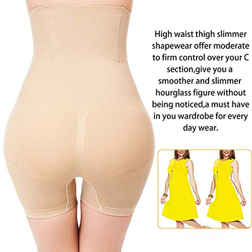 FUT Women Tummy Control Body Shaper Shorts Waist Trainer Shapewear High Waisted Butt Lifter Thigh Slimmer - Thumbnail 5