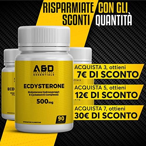 Ecdysterone 500mg für Muscle Growth and Recovery | Quality Winner 2023 | Ecdysterone 1000mg per Serving Size | Beta Ecdysterone Bodybuilding Tablets for achieving an Aesthetic Physique (90 Capsules)