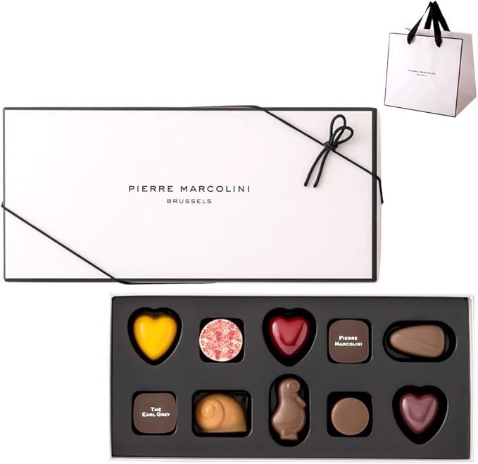 Amazon 世界最優秀パティシエ賞受賞 ピエール マルコリーニ セレクション 10個入り Pierre Marcolini クール便 Pierre Marcolini チョコレート菓子 通販