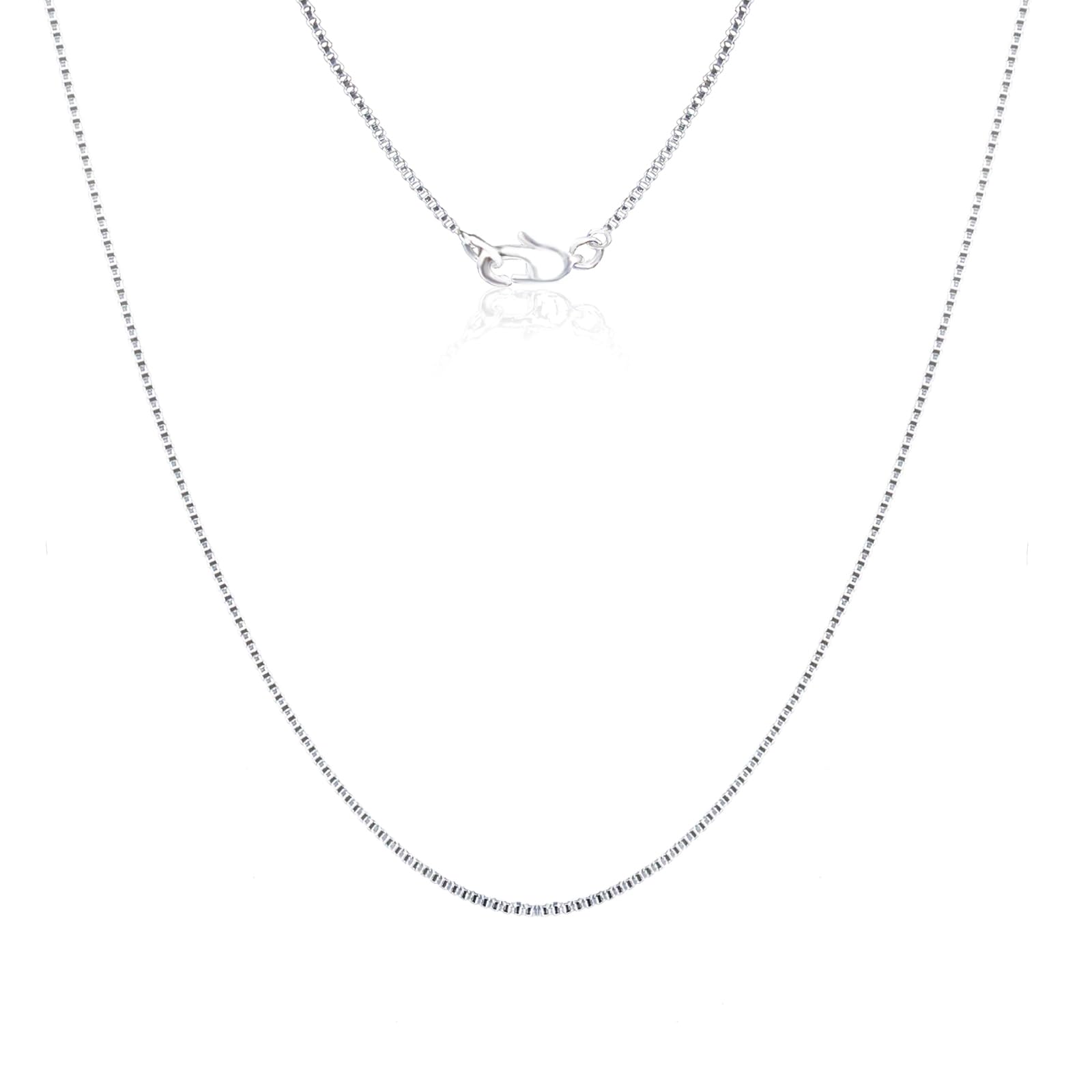 QISHENG Silver Chain Necklace for Women, Silver Stainless Steel Necklace Chain for Women As a Gift for Your Lover, Family, Elder, Friends and