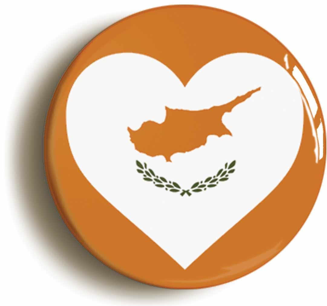 Ozorath Cyprus Heart Flag Fridge Magnet
