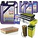 Produktbild QR-PARTS 69320716 Filter Set Inspektionspaket 8 Liter Motoröl Leichtlauf High Tech 5W-40 MANN-FILTER Innenraumfilter Luftfilter Ölfilter