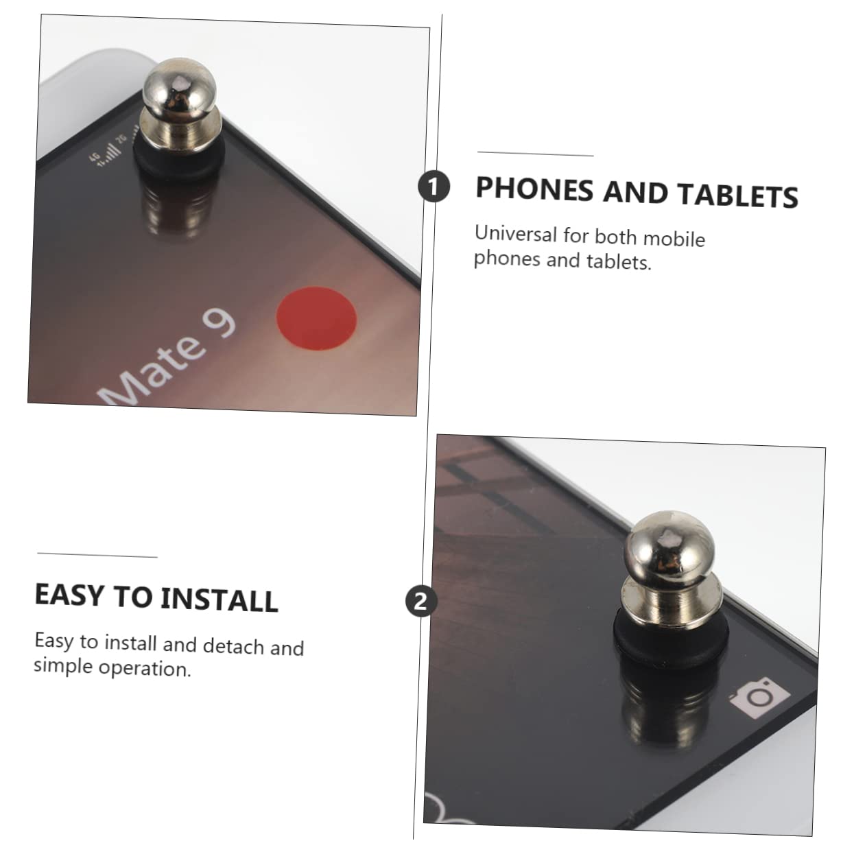 SKISUNO 6pcs Mobile Game Aim Key Joystick Shooting Button for Phones and Tablets Strong Sensitivity Trigger for Control Large Design