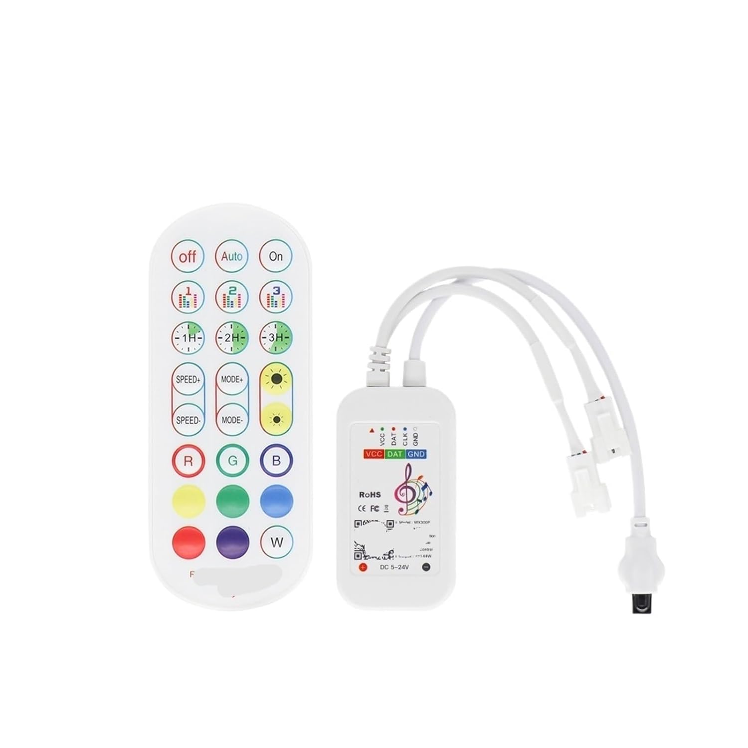 Dimmer Pixel Controller for WS2811 WS2812B addressable LED Lights with Dreamy Colored Lights Smart dimmer(Modell-II)