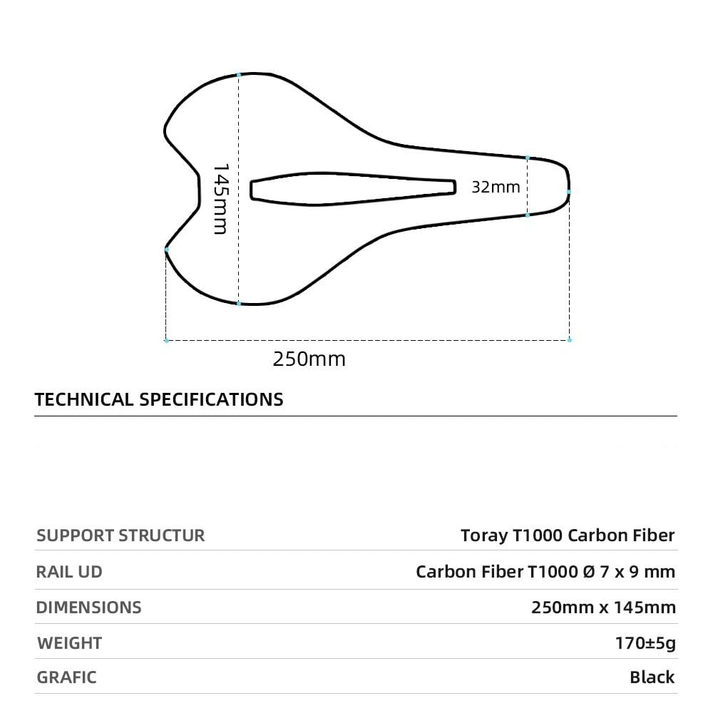 Sella Bici Sella for bici in carbonio stampata in 3D for bicicletta ultraleggera for uomo e donna for ciclismo su strada MTB Mountain Gravel