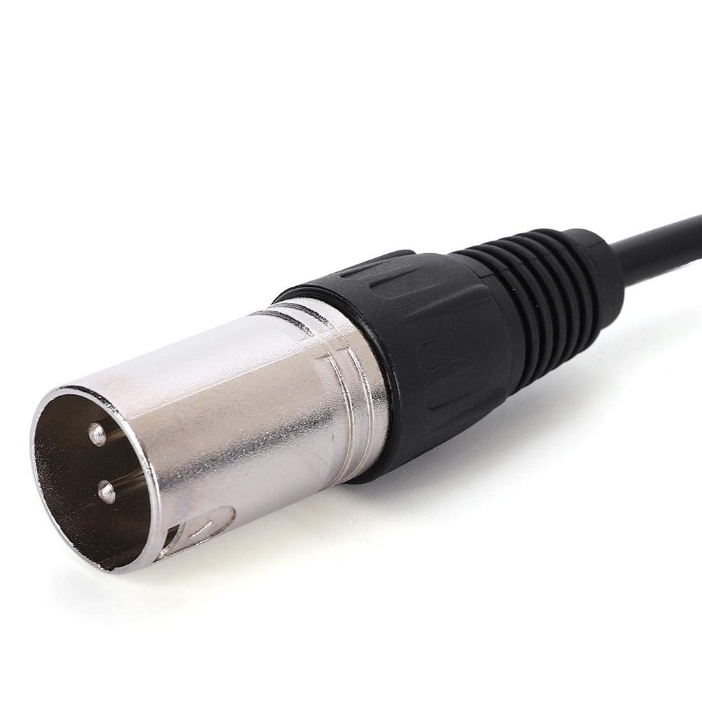 Keenso Microfono a condensatore, Microfono per videocamera Stereo Microfono per Registrazione Video Anti-interferenza unidirezionale (Nero)
