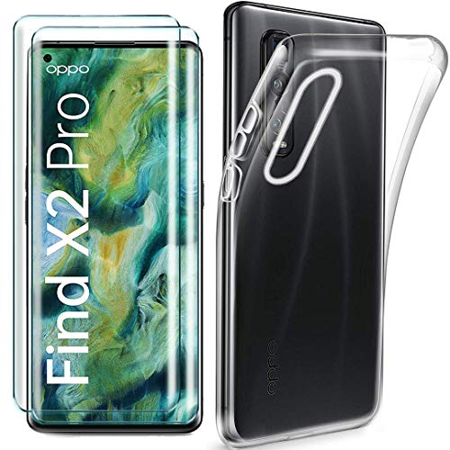 HYMY Cover per Oppo Find X2 PRO + 2X Pellicola