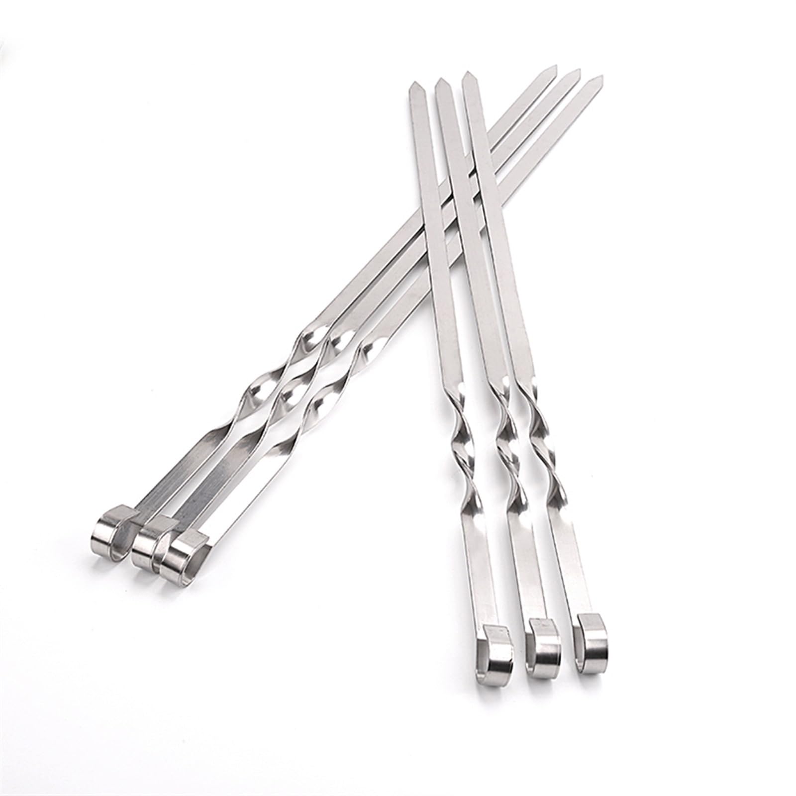 Brochetas de Kebab, brochetas Carne for Barbacoa, trozos, palitos Asar Acero Inoxidable for, Picnic al Aire Libre(10 Pcs)